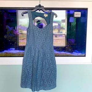 Lace blue dress